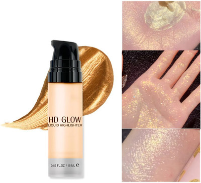 WOONGMI Liquid Highlighter for Face, Liquid Highlighter Makeup Highlighter(GOLDEN)