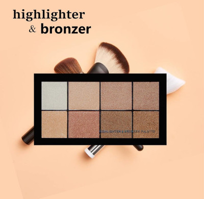 THTC HD Highlighter & Bronzer Palette Highlighter(Multicolor)