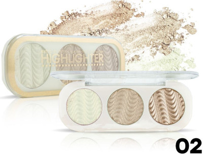 Facejewel Shimmer-Shiny Powder Highlighter Face Glow Highlighter(Shade-2)