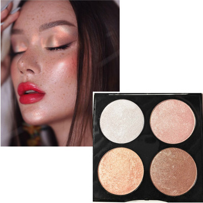 THTC Shimmer Blusher And Highlighter Palette Highlighter(Multicolor)