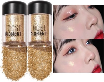 HUZURLU Diamond Highlighter Glitter Diamond Gold Shimmer  Highlighter(gold)