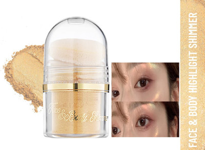 luzimaisa HD Illuminating Highlighter Crayon with Smudger  Highlighter(GOLD)