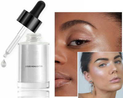 REIMICHI Silver Highlighter Liquid Illuminator Ultra Smooth Shine Waterproof  Highlighter(silver)