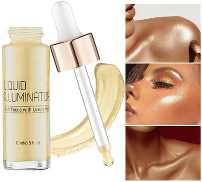 GABBU Liquid Shimmer Highlighter For Face Makeup | Illuminating Liquid  Highlighter(GOLD)