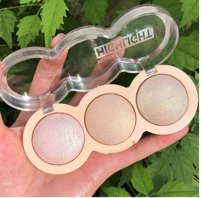 GFSU - GO FOR SOMETHING UNIQUE 3 in 1 Baked Highlighter Palette Highlighter(multi color)