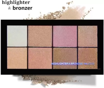 GFSU - GO FOR SOMETHING UNIQUE Shimmer Highlighter & Bronzer palette for Face & body MakeUp Highlighter(MULTI COLOR)