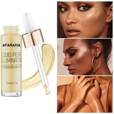 AFARAXIA Liquid Highlighter For Face Makeup Highlighter(GOLD)