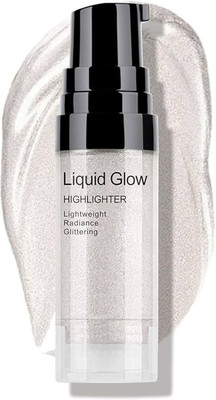luzimaisa Shine Ultra-Smooth Radiant Illuminator For Face Cheekbone Body Glow Bronzer Highlighter(Silver)