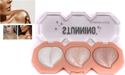DARYUE Buildable coverage | Long-wearing | Highlighter Palette Highlighter(Multicolor)