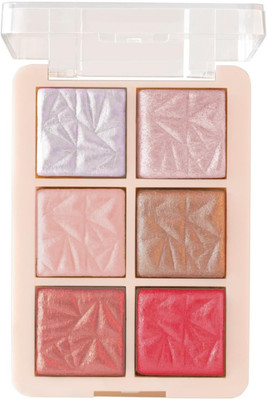 Jiwoo Highlighter & Blusher Palette | Highly Pigmented & Lightweight  Highlighter(multicolor)