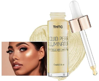 THTC Pearl Liquid Highlighter For Face makeup Highlighter(Silver)