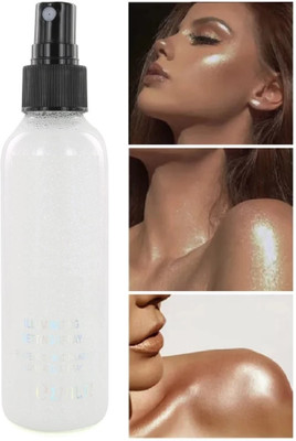 GFSU - GO FOR SOMETHING UNIQUE perfect water proof highlighter body illuminating highlighter spray Highlighter(SILVER SHIMMER)