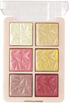 EVERERIN 6 Shade illuminating and Blusher Palette  Highlighter(multicolor)