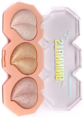 DARYUE Shimmer Finish | Multi Shades | Long Lasting Baked Highlighter Palette Highlighter(Multicolor)