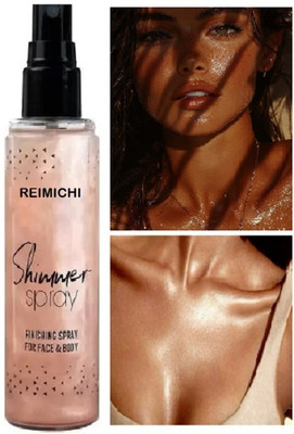 REIMICHI Water Proof And Long Lasting Copper Shimmer Spray  Highlighter(copper)