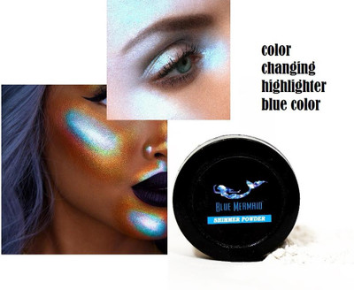 BLUEMERMAID NEW BEST BLUE COLOR CHANGING HIGHLIGHTER POWDER Highlighter(BLUE)