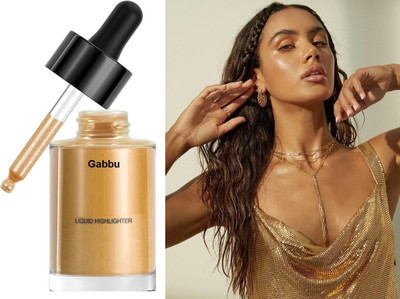 GABBU Liquid Highlighters for Radiant Face Makeup For All Skin Type Highlighter(gold)