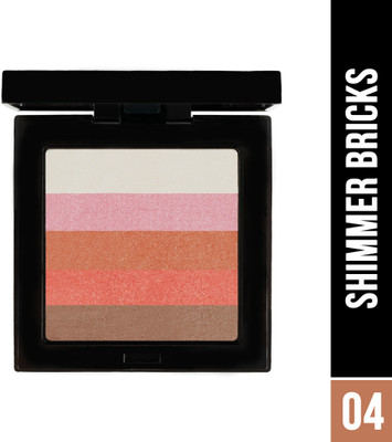 Hilary Rhoda Shimmer Bricks Highlighter Palette | Highly Pigmented & Long Lasting Highlighter(8.1 g | Shade - 04)
