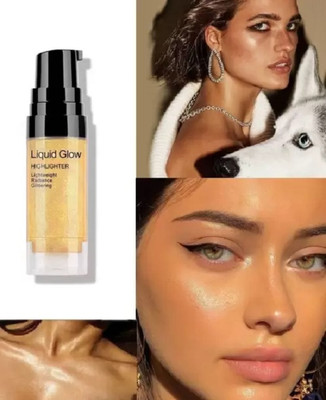 Jiwoo Korean Gold Liquid glow Highlighter For Face Makeup Highlighter(gold)