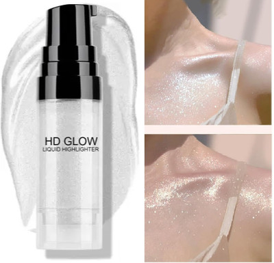 AFARAXIA Illuminator Silver Highlighter Ultra Smooth Shine Waterproof  Highlighter(Silver)