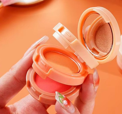 ADJD All In 1 Makeup Kit - Highlighter, Blusher, Eye shadow With Mirror Highlighter(Multcolor)