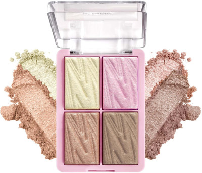 Latixmat 4 Shade Illuminating Glow Brick Highlighter Palette Highlighter(Multicolor)