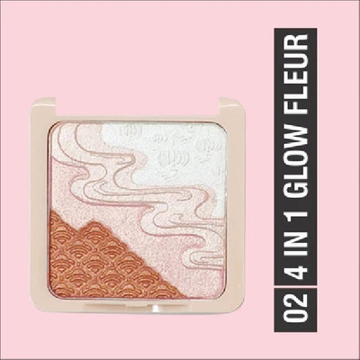 THTC Glow Fleur 4 in 1 Highlighting Powder Shade 02 Highlighter(Glow)