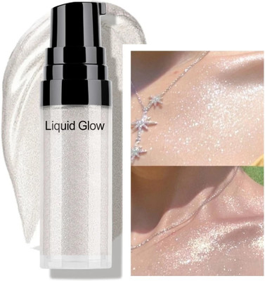 CATERINACHIARA Waterproof Smooth Matte Flawless Finish Face Glow Shimmer  Highlighter(silver)