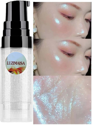 luzimaisa Liquid Highlighter for Face and Body, Makeup Waterproof  Highlighter(Silver)