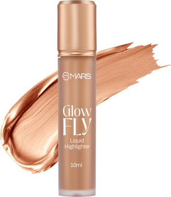 MARS Glow fly Liquid Highlighter| Enriched With Sunflower Seed Oil & Long-Lasting Highlighter(WINGED GOLD)