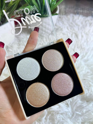 Emijun Baked Shimmer Blusher and Highlighter Highly-Pigmented Powder  Highlighter(MULTI)