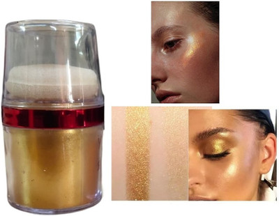 Vyomiris Best Glowing Shimmer Shimmery Shiny Gold Highlight For Professional Look Highlighter(GOLD)