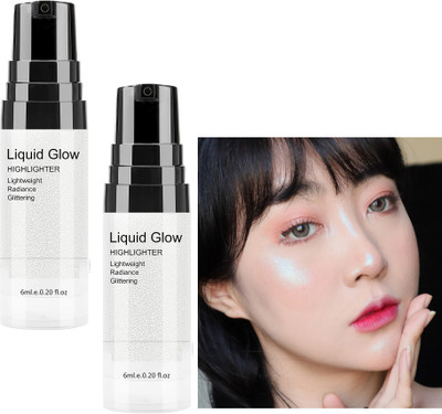 ADJD Combo Illuminator Silver Highlighter Ultra Smooth Shine Waterproof  Highlighter(Silver)