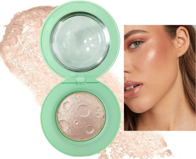 manasona Korean Highlighter Powder | High Glossy Face Illuminator Palette Highlighter(Copper)