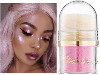 tanvi27 Illumination Face Shine Pink Highlighter & Glitter Powder Highlighter(PINK)