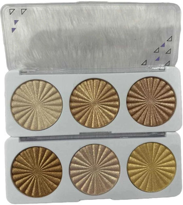 COSLUXE PROFESSIONAL X DAROGE 3 Colors Highlighter Makeup Palette for Face , Highlighter(Highlighter Palette with 3 Different Shades Palette, (02, 30g)