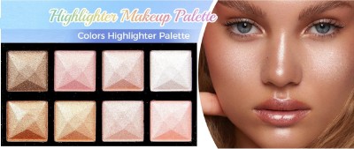 NADJA Pressed Powder, Multi-Use Highlighter Makeup Highlighter(MULTI COLOR)