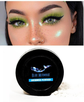 BLUEMERMAID MAKEUP BEST COLOR CHANGING HIGHLIGHTER POWDER GREEN COLOR Highlighter(GREEN)