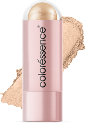 COLORESSENCE Roseate Highlighter Wand with Satin Finish|Metallic Finish Makeup Highlighter H2 Highlighter(Gold rush)
