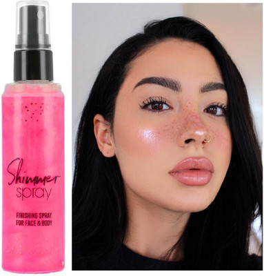 THTC Quick-Drying and Non-Sticky Glitter Spray(dark pink)