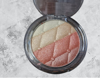 Luipui 2 in 1 highlighter & eyeshadow palette makeup Highlighter(MULTICOLOR)