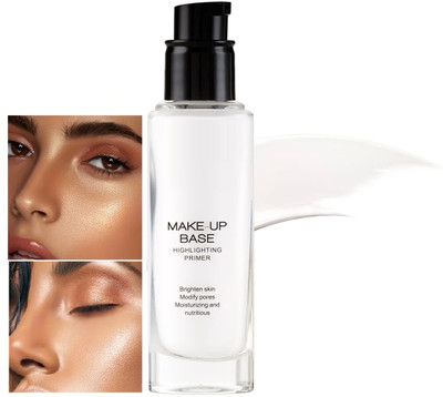 YAWI Illuminating Hydrating Highlighting Primer Real Makeup Base Formula Highlighter(White)