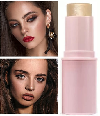 WOONGMI Instant Highlighting Stick Highlighter For Women Highlighter(GOLDEN)