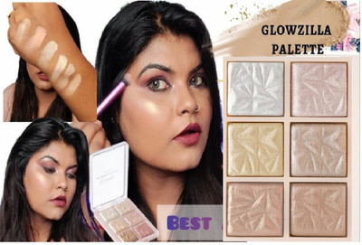 tanvi27 Highlighter Palette Blusher Weightless Longlasting Illuminating Glow Face Kit Highlighter(MULTI COLOR)