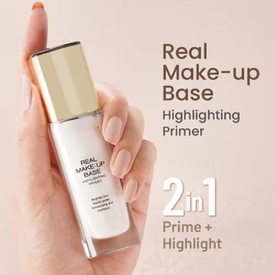THTC 2 IN 1 PRIMER + HIGHLIGHTER FOR FACE MAKEUP Highlighter(PINK)