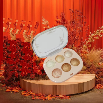 WOONGMI 4 in 1 Baked Face Highlighter Palette Highlighter (MULTI COLOUR) Highlighter(Multicolor)