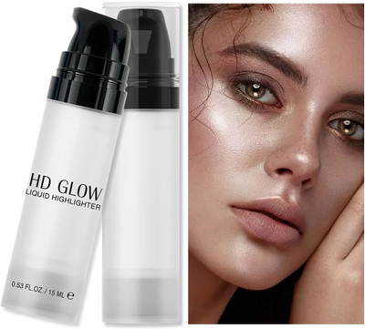 tanvi27 Illuminator For Flawless Face HD Glow Silver Liquid  Highlighter(SILVER)
