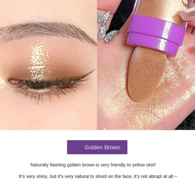 GABBU Body & Face Shimmer Highlighter Powder Pigments Highlighter(golden)