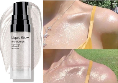 manasona Make-Up Strobe Play Strobe Cream Illuminating Moisturizer Face Cream For Girls Highlighter(SILVER)