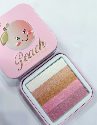 Kattan Talk Shimmer Brick Peach highlighter (Shade-01) Highlighter(Multicolor-01)